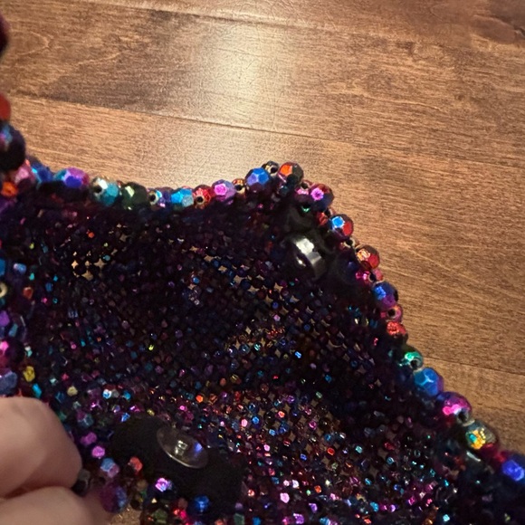 Multicolor Beaded Women's Bag - Picture 4 of 7